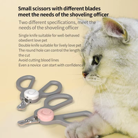 Coupe-ongles pour animaux de compagnie, ciseaux, outil de toilettage pour animaux de compagnie, coupe-ongles pour chat et chien avec lumière LED, coupe-ongles lumineux pour chat, accessoires pour chat