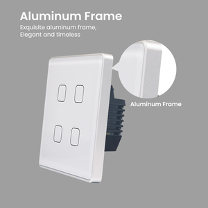 Thiết kế mới khung nhôm cho Wifi Cảm ứng Bảng điều khiển từ xa nhà thông minh chuyển đổi ánh sáng điều khiển bằng giọng nói Alexa google không thấm nước 240V - Product Image 5