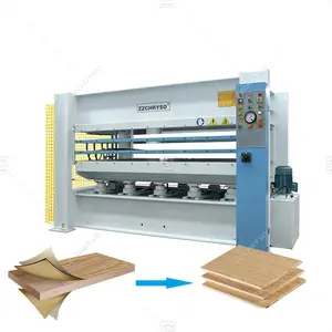 ZZCHRYSO High Efficiency Large Output Wood Door Furniture MDF Plywood Veneer Hydraulic Hot Press Machine for Sale