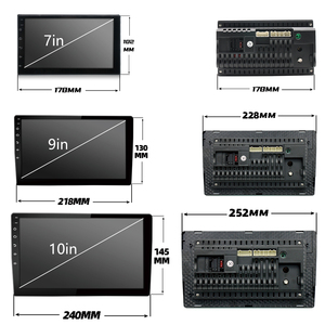 7inch/9inch/10inch không dây Carplay <span class=keywords><strong>Android</strong></span> GPS xe đài phát thanh stereo video DVD Player với Wifi BT màn hình cảm ứng 2 đôi DIN - Product Image 2
