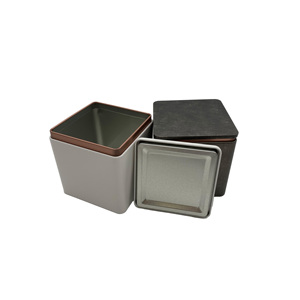 Nhà Máy Bán Buôn trong kho sang trọng trà <span class=keywords><strong>tin</strong></span> trường hợp tùy chỉnh kim loại đóng gói trà Kẹo Kẹo Cookie hộp vuông trà <span class=keywords><strong>tin</strong></span> có thể - Product Image 5