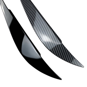 Bmw 4 Series F32 F33 F36 Headlight Eyebrow Sticker Piano Black Carbon Fiber Texture Exterior Modification Trim Cover - Product Image 2