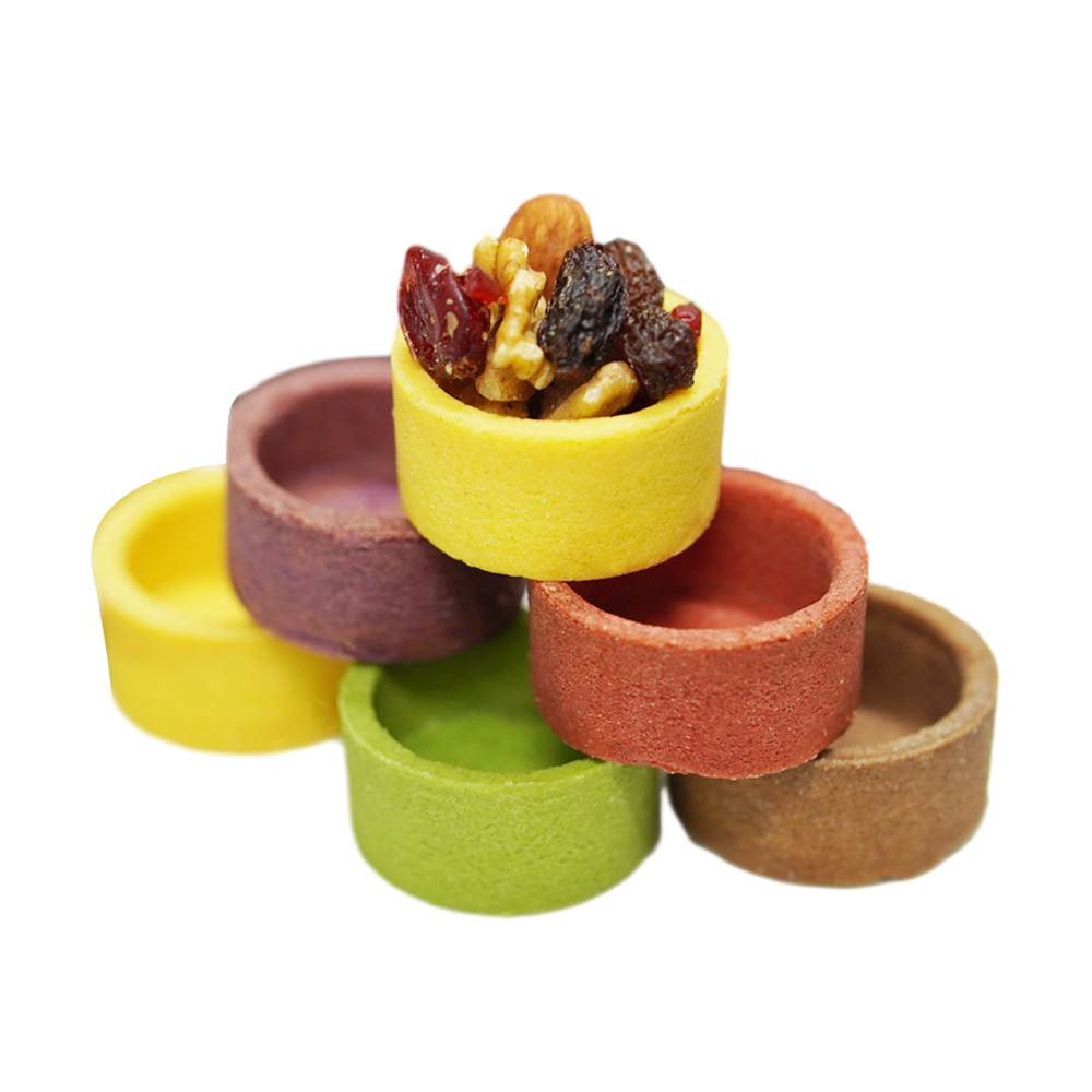 Фиолетовая Картофельная мини-круглая оболочка для пирога 3,5 см с низким содержанием жира