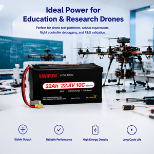 Baterai Lithium 22Ah 10C High Rate dengan Daya Tahan Lama untuk Drone, Cocok untuk Kompetisi Inovasi Pemrograman Drone, Pengajaran, dan Pelatihan - Product Image 3