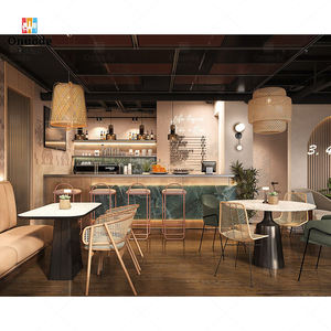 Mostrador de Café Personalizado |   Quiosco LED para Cafetería |   Diseño de Interiores y Mobiliario para Cafetería Llave en Mano, Mostrador para Cafetería - Product Image 1