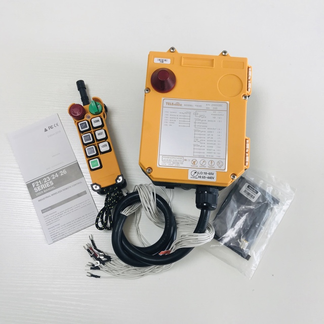 Industrial F24-6d 6 Channel Double Speed Telecrane Wireless Industrial Radio Remote Control for Crane Overhead