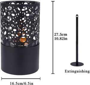 Lampe à éthanol portable moderne autoportante, cheminée de table en métal au design ajouré, pour usage intérieur/extérieur, emballage pour vente par correspondance - Product Image 6