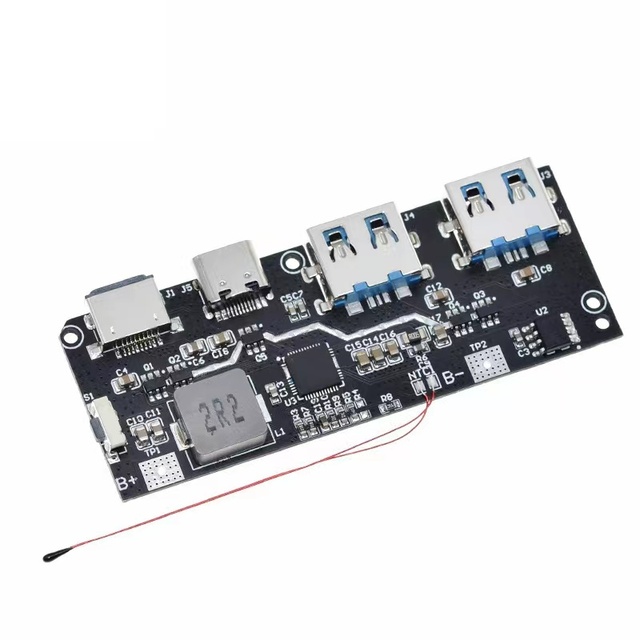 QC4.0 QC3.0 LED Dual USB 5V 4.5A 22.5W Micro Type-C Mobile Power Bank 18650 Charging Module Temperature Circuit Protection Board