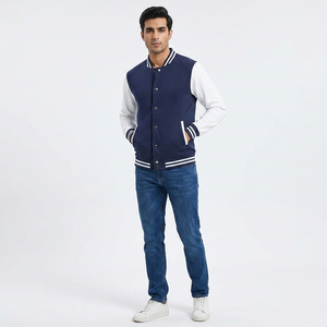 Customized 100% Cotton Heavyweight Chenille Embroidered Breathable Stand <b>Mens</b> Varsity <b>Baseball</b> <b>Jacket</b> College Winter <b>Jacket</b> - Product Image 1