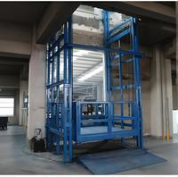 Nouvelle plateforme élévatrice hydraulique verticale moderne avec rail de guidage, capacité de charge de 300 à 5000 kg, construction en acier inoxydable