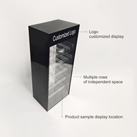 Snus de magasin sans fumée de taille personnalisée multicouche avec poussoir Vitrine présentoir en acrylique