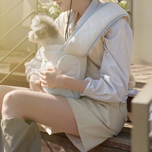 Bolso bandolera acolchado con diseño de logotipo de tamaño personalizado Little Pet <span class=keywords><strong>Dog</strong></span> Beast Carrier con correa ajustable - Product Image 6