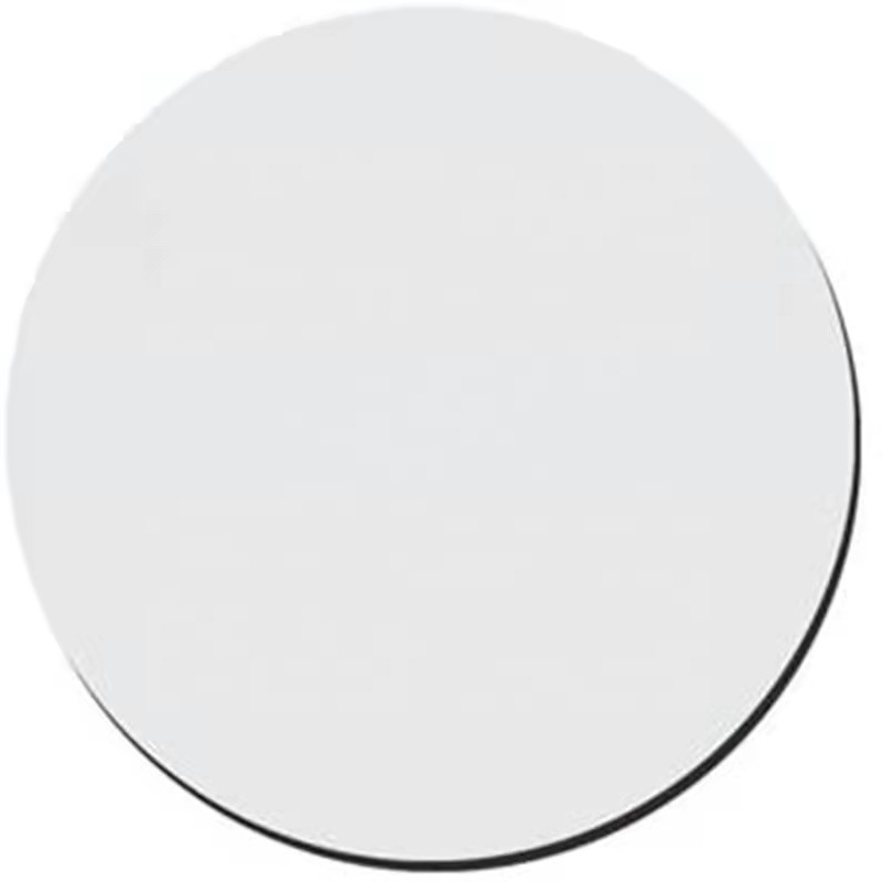 White Round Shape Rubber Cloth Customized Support For Sublimation Material Blank Mouse Pads