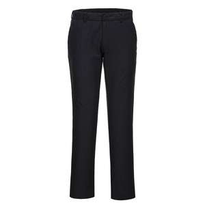 PORTWEST - S235BKR38 Pantalón chino negro delgado para mujer-PANTALONES DE TRABAJO EAN 5036108362608 PANTALONES DE TRABAJO DE RENDIMIENTO - Product Image 1