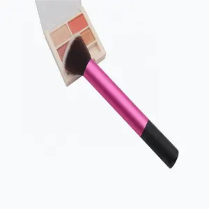 New Multifunctional Aluminum Makeup Tool Loose Powder Brush Blush Long Handle Makeup Brush Brocha Kabuki Al Por Mayor