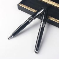 Juego de Bolígrafos Metálicos SHICHEN para Uso Comercial con Punta Fina y Tinta Azul/Negra - Regalo para Oficina y Escuela