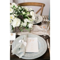 Ensemble de vaisselle ronde vintage cassable en vrac de 12 pouces beige floral dessert en céramique dîner côté thé assiette tasse logo personnalisé