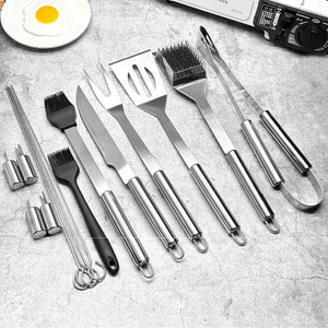 IStapromo Gifts Ensemble d'outils de barbecue, accessoires de qualité supérieure, kit de barbecue en acier inoxydable, pour grillades en plein air, résistant à la chaleur, facile à nettoyer - Product Image 2