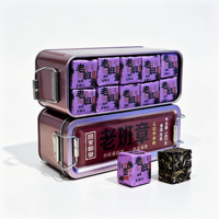 Mini-briques de Pu'er cru artisanal Premium 2025 Bulang Mountain Laobanzhang 8g*20 pièces, thé santé artisanal, boîte métallique portable, cadeau