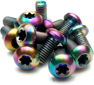 ชุดโบลต์โรเตอร์ T25ไทเทเนียม M5 x 10มม. สำหรับจานเบรกดิสก์เบรก - Product Image 1