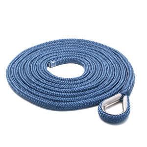(JINLI-Rope) Corde de quai en nylon/polyester double tressée de 3/4'', 1/4'', 1/2'', corde de bateau avec œillet à l'extrémité - Product Image 1