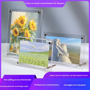Trong suốt Acrylic khung ảnh & <span class=keywords><strong>CD</strong></span> thần tượng thẻ hiển thị đứng máy tính để bàn ủy quyền thư hiển thị đứng khung sản phẩm - Product Image 4