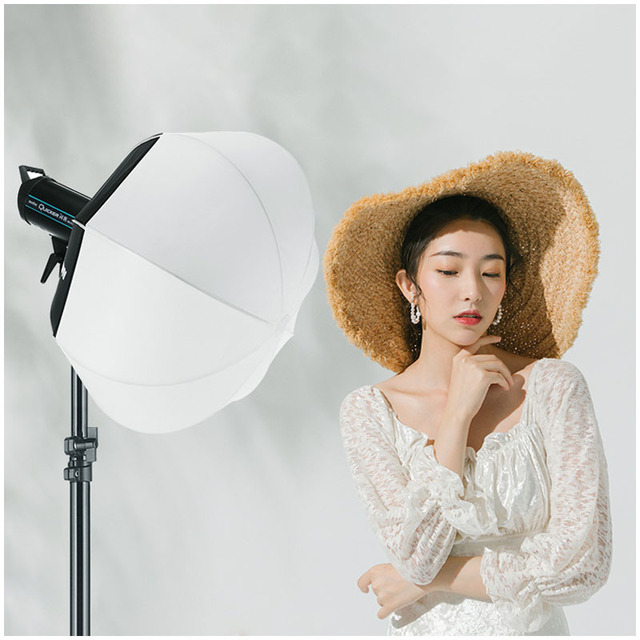 65cm Lantern Softbox Light Modifier Quick Release Bowens Mount Softbox for Video Continuous Light Live Video Light