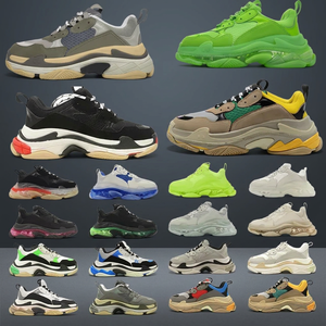 Chaussures décontractées 2026 pour hommes et femmes, baskets plateforme noires/blanches/beiges/grises foncées/oranges/vertes, tige en tissu Fly Woven, semelle extérieure en caoutchouc, sport - Product Image 3