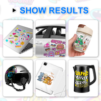 Mesin Cetak Stiker Label Kristal Format Besar Printer UV DTF Single Head I3200 24 Inch 60cm