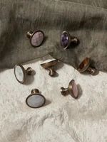 Offre Spéciale : Poignées de Meuble de Cuisine en Laiton Massif Style Antique, Boutons de Meuble en Cristal, Poignée Ronde Coquillage, Bouton de Tiroir en Pierre Naturelle Marbre