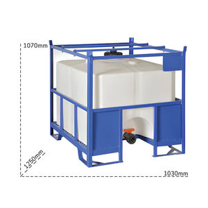 Tanque cúbico de polietileno Carvel 1030x1250x1070mm para mercancías peligrosas, 700lt - Product Image 2