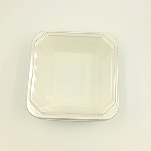 Tazón Rectangular Desechable de Papel Kraft Marrón con Tapa, Impresión Personalizada, para Envasado de Ensaladas para Llevar - Product Image 3