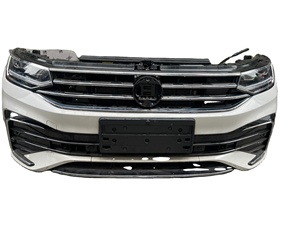2021 + pour VW Volkswagen <span class=keywords><strong>Tiguan</strong></span> <span class=keywords><strong>R</strong></span> <span class=keywords><strong>Line</strong></span> vente directe d'usine nouveau ABS carbone pare-chocs avant lèvre séparateur Kit véhicule mise à niveau Auto carrosserie - Product Image 4
