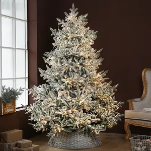 Wholesale Modern Pre Lit Flocked The Big Snow White Artificial Christmas Tree