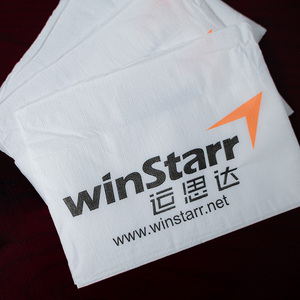 Serviette en papier pour restaurant, 1 pli, couleur blanche, en pâte vierge du Vietnam, pliée en 1/6, type Mor Napkin - Product Image 1