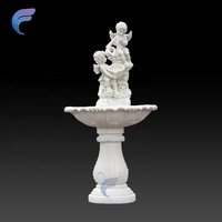 Fontaine d'eau décorative moderne en fer doré, alimentée par USB, de haute qualité, pour mariage en extérieur
