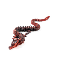 Juguete de Dragón Dorado Impreso en 3D, Precio de Fábrica, Prototipado Rápido, Colorido, Juguete Antiestrés para Regalo