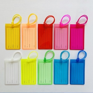 2025 Wholesale PVC Travel Bag Baggage ID Label Tags Travel Essentials Custom Available Luggage Tags Suitcases UV Printed Durable