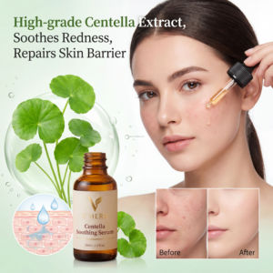Suero Calmante de Centella de Marca Privada OEM, Extracto de Alta Calidad, Calma Instantáneamente el Enrojecimiento, Repara la Barrera Cutánea para Piel Sensible, Spa - Product Image 3
