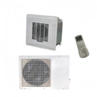 Climatiseur Commercial à Cassette Plafondienne, Unité Fan Coil, Télécommande, Écran Tactile LCD, Personnalisable, Économe en Énergie, 12000 BTU