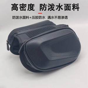 Sac de vélo rigide pour tube avant avec poche pour téléphone, étanche, écran tactile, sangle réglable, noir - Product Image 4