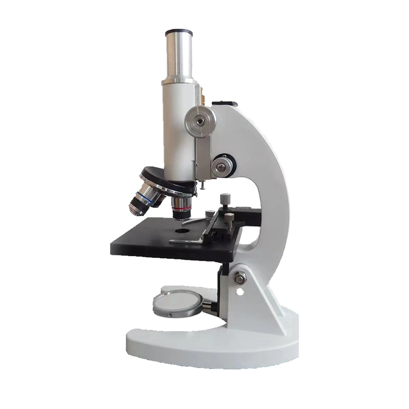Microscopio óptico educativo 40x1000x, microscopio de la parte superior de la pantalla