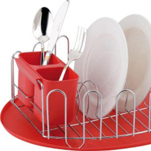 Estante para platos cromado Estante para secar platos de alambre de <span class=keywords><strong>metal</strong></span> con el mejor precio (AWK119) - Product Image 3