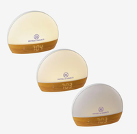 Réveil numérique personnalisé avec logo, simulation du lever du soleil, fonction snooze, USB, pour cadeau promotionnel d'entreprise, bureau, table