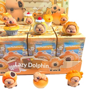 Nuova Scatola a Sorpresa Capibara Carina con Effetto Grana, Giocattolo Creativo di Tendenza, Decorazione per Casa, Bambola in Resina Maiale Pigro, Regalo per 0-24 Anni - Product Image 5