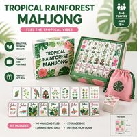 <strong>Best</strong> <strong>Sellers</strong> Luxury Hand-drawn Tropical Rain Forest Green <strong>American</strong> <strong>Mahjong</strong> <strong>Tiles</strong> Foldable Water Resistant Portable One-layer