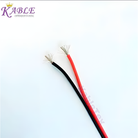 Cable Eléctrico UL2468 18AWG de 2 Núcleos, 80C, 300V, con Aislamiento de PVC Rojo y Negro, Certificado RoHS/REACH, UL758, UL1581, para Uso General