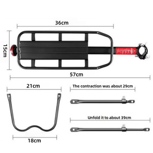 <span class=keywords><strong>Porte</strong></span>-bagages pour <span class=keywords><strong>vélo</strong></span>, accessoires de cyclisme, équipement, support, repose-pieds, frein à disque, béquille, <span class=keywords><strong>porte</strong></span>-bagages arrière pour <span class=keywords><strong>vélo</strong></span> de montagne - Product Image 6