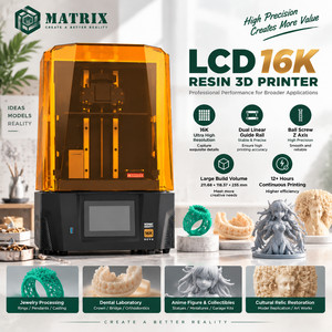 Imprimante 3D à résine LCD de qualité industrielle, résolution 16K, pour les ateliers de bijouterie et les studios créatifs - Product Image 1