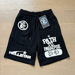Custom 100% Cotton French Terry Acid-washed <b>Shorts</b>, Distressed Embroidered <b>Patch</b> Print, Sports Fleece Tracksuit, Unisex <b>Shorts</b> - Product Image 6